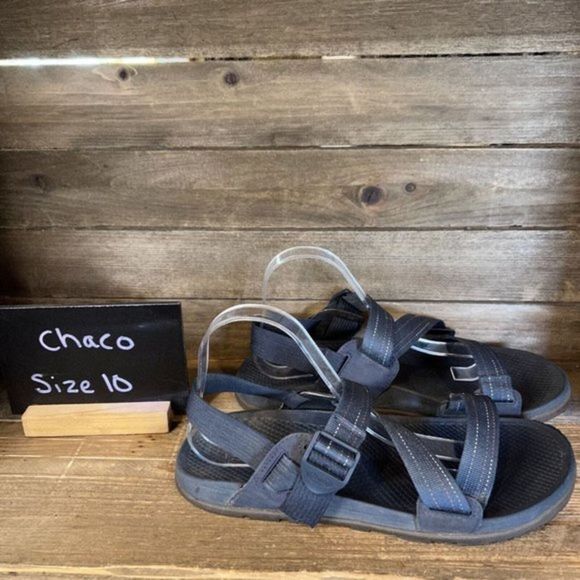 Mens Chaco Chillos Navy Blue Comfort‎ Slides Sandals Size 10 M GUC - Picture 1 of 6